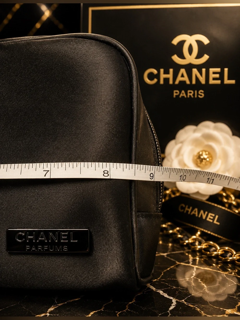 CHANEL Parfume Makeup Cosmetic Bag Pouch Clutch Case GWP